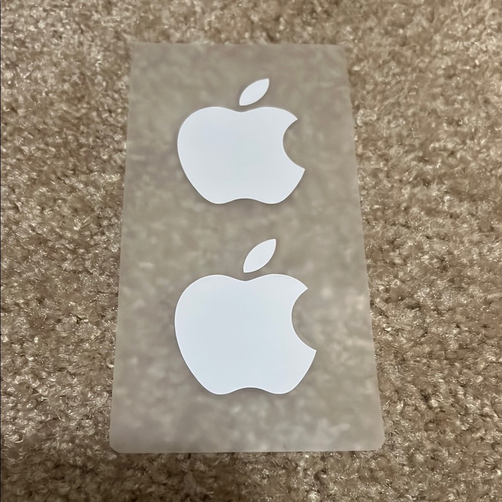 Apple White Logo Stickers